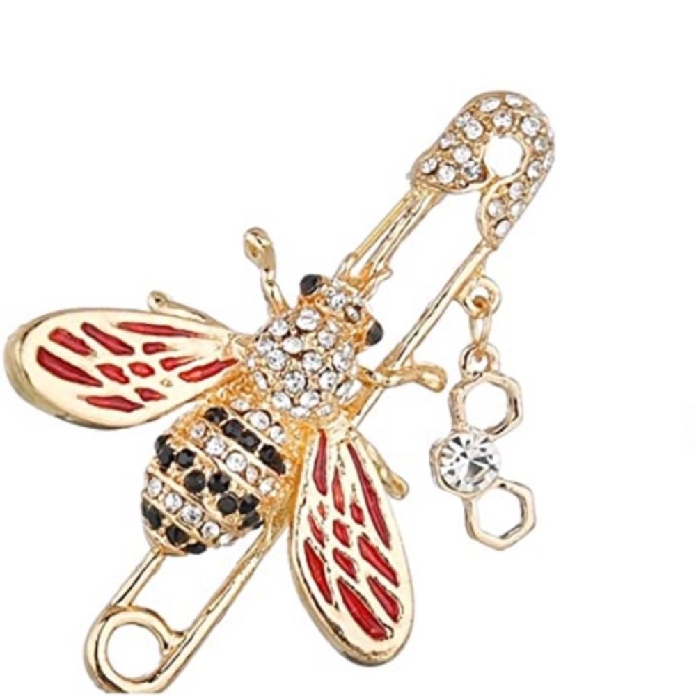 Bejeweled colorful crystal bee 🐝 brooch pin lapel Mother’s Day Gift